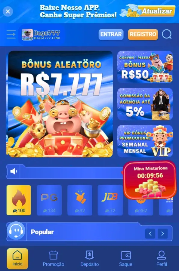Baixar aplicativo oficial do BAGA777 para jogar no celular